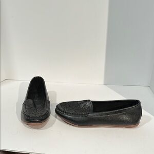 Rongen Black Embossed Loafers